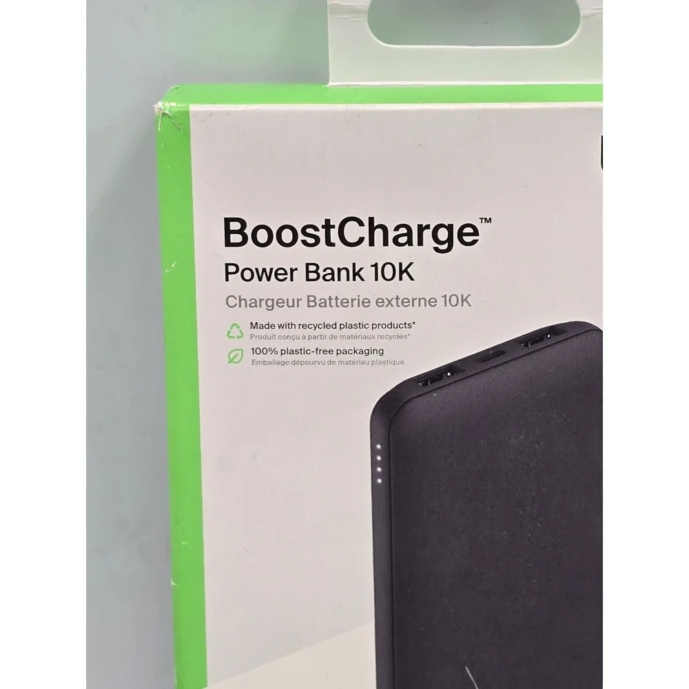 New Belkin Boostcharge 10k‎ PowerBank Black USB-A to USB-C Cable OPEN BOX.